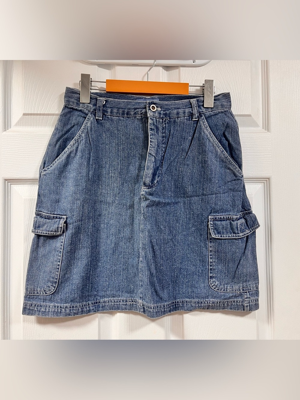 Cabin Creek Denim Cargo Mini Skirt